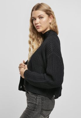 Black short cardigan