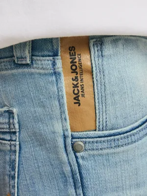 Ljusblå slim fin jeans med stretch - GLENN