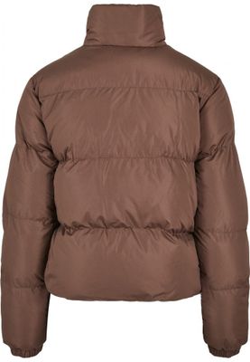 Ladies Short Peached Puffer Jacket