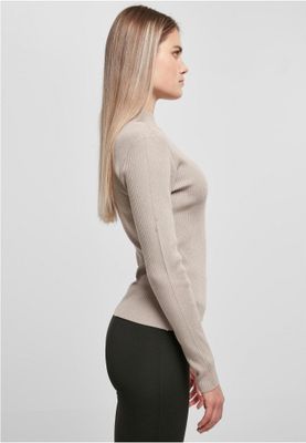 Ladies Rib Knit Turtelneck Sweater