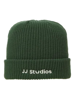 JJ Studios mörkgrön stickad mössa