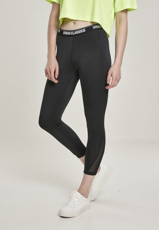 Sort leggings med elastik