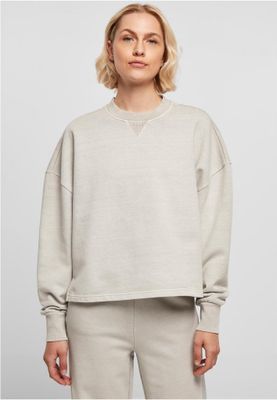 Ladies Heavy Terry Garment Dye Crewneck
