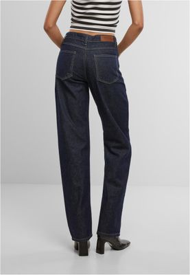 Rakt Skuren Denim Byxa Dam