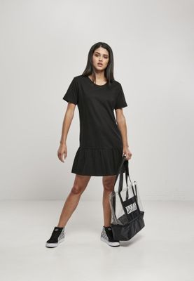 Short dress with ruffles
