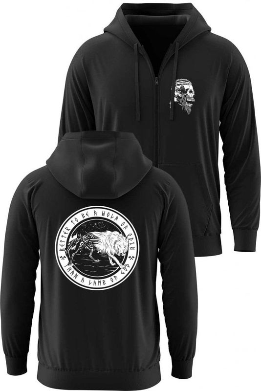 Better to be a wolf of Odin ziphoodie