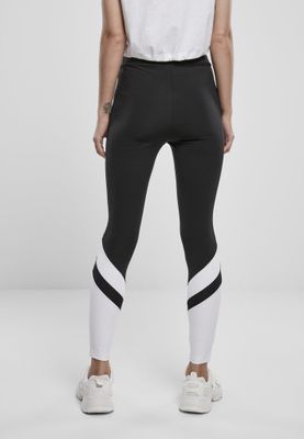 Sort og hvide leggings med høj talje