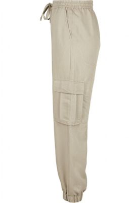 Cargo pants in viscose pond