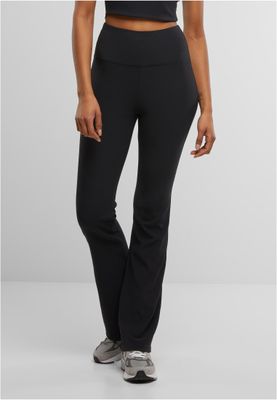 Utsvängda Leggings med Bred Midja och Delade Sömmar