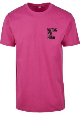 Venter på fredag ​​lyserød T-shirt dame