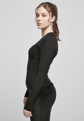 Ladies Wide Neckline Sweater