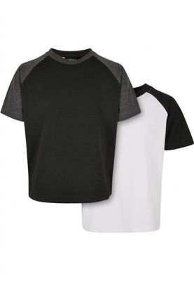 Boys Raglan Contrast Tee 2-Pack