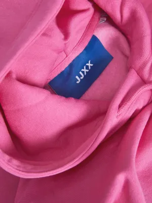Huvtröja för dam– carmine rose magenta jjxx logo