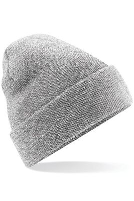 Gray beanie in acrylic yarn