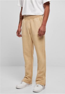 Soft trousers with wide cuffs and slits