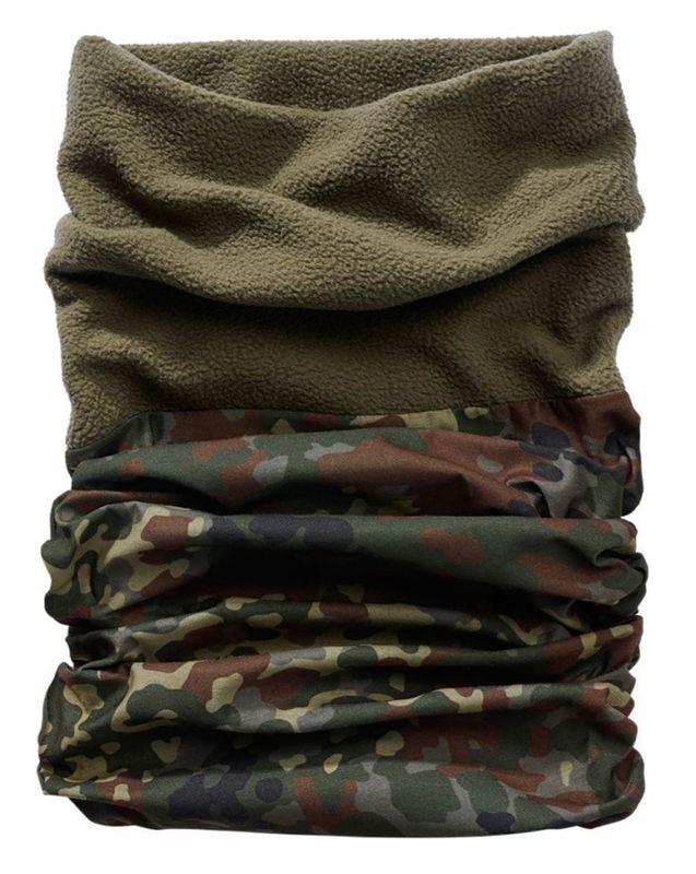 Tube scarf fleece flecktarn camo