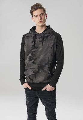 Camo Contrast Raglan Hoody