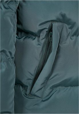 Logotyp bröst Hooded Puffer Jacket för herr – bottlegreen