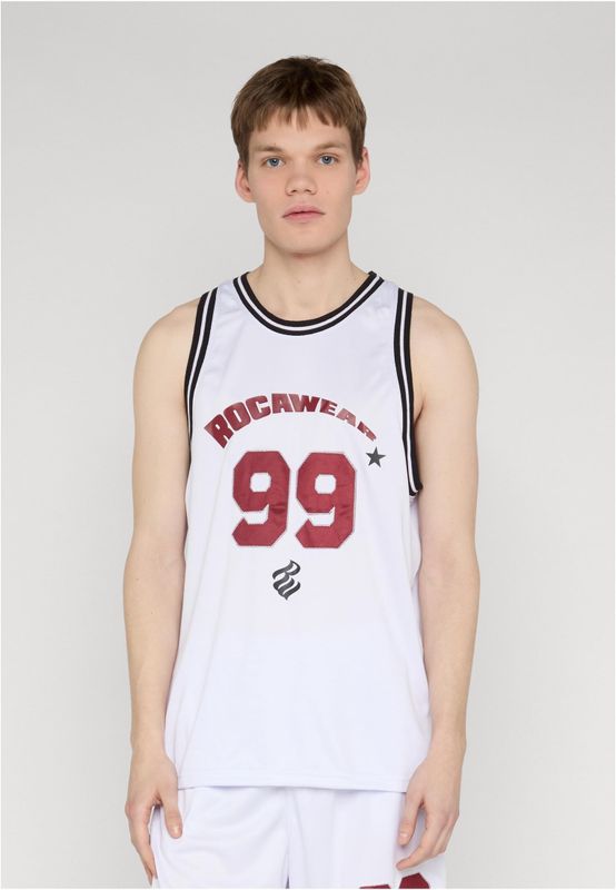 Topp med rocawear BALLER Tanktop – brightwhite