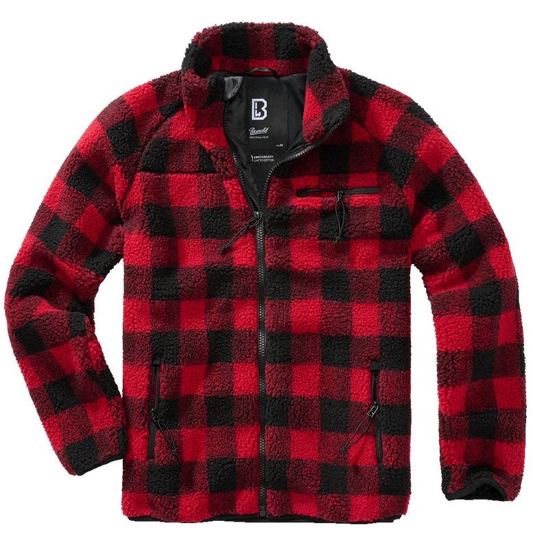 Lumberjack teddy jacket red/black - men