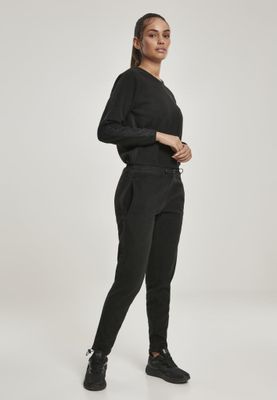 Jumpsuit in fleece fabric