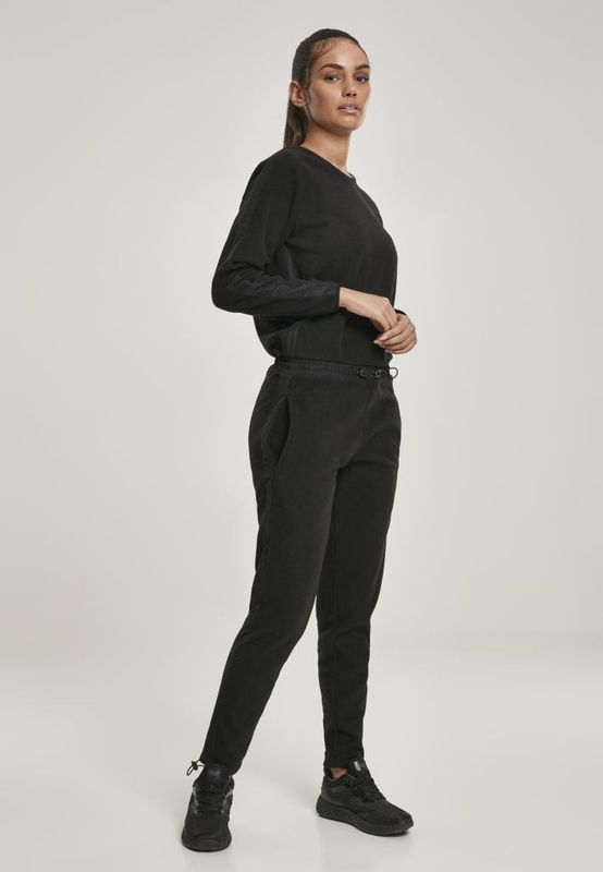 Jumpsuit i fleece stof