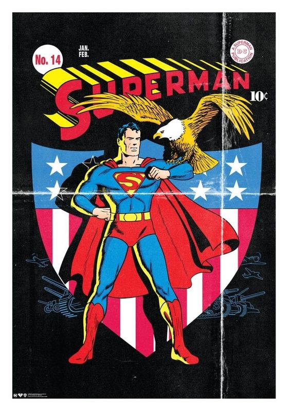 Superman American Eagle Poster
