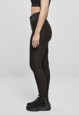 Honeycomb leggings with a high waist