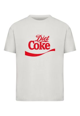 T-shirt i bomullsjersey med coca Cola – ljus asfaltgrå