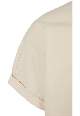Long Shaped Turnup Tee Whitesand