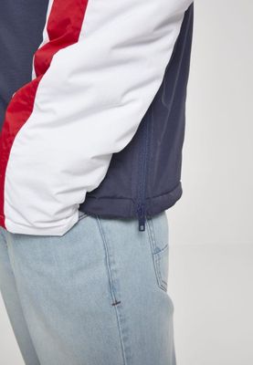 3-tone pullover padded jacket