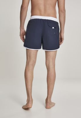 Retro swim shorts navy/white
