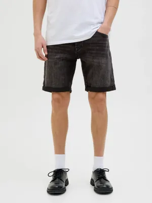 Fox Optimistiska Jeansshorts Svart Medelhög Passform