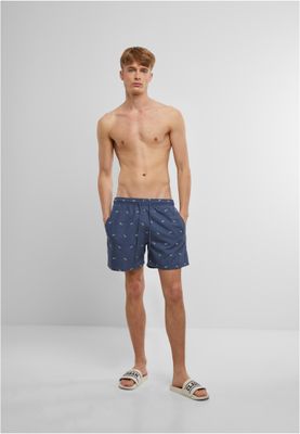 Embroidery Swim Shorts Vintage Blue/Frost Mint