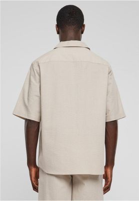 Relaxed Seersucker Short Sleeve Shirt