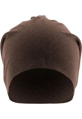 Thin long brown beanie