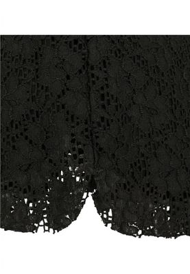 Ladies' black lace shorts