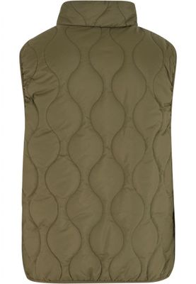 Stylish Olive Green Quilted Vest for Men