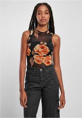 Mango rose sleeveless mesh body