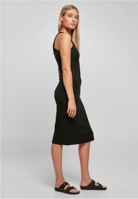 Ladies Midi Sleeveless Rib Dress