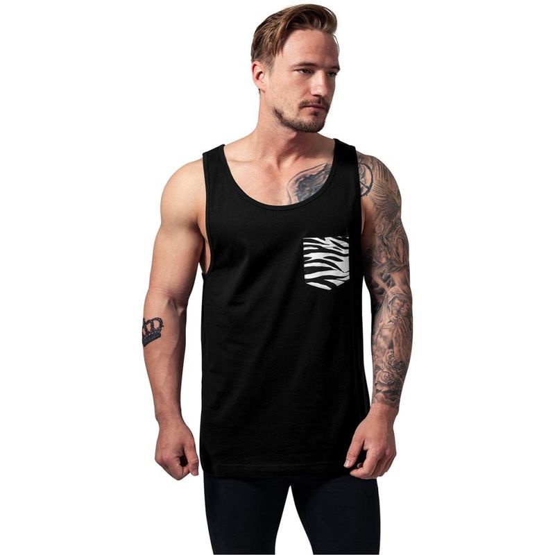 Contrast pocket jersey big tank