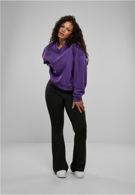 Short-sleeved V-neck sweater for ladies.