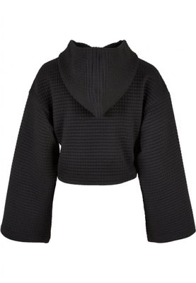 Ladies Short Quilted Kimono Hoody