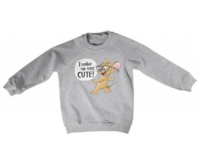 Jerry - I woke up this cute sweatshirt kids