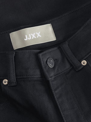 Black skinny fit jeans with high waist