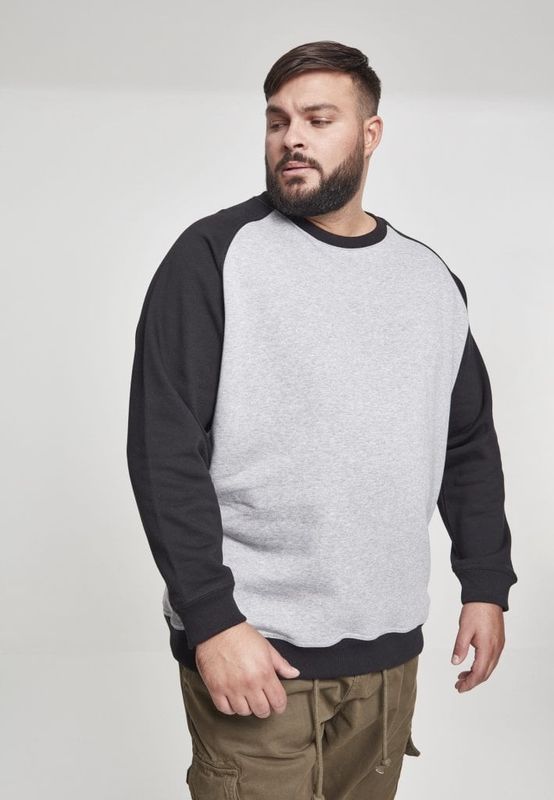 Two-color raglan sweatshirt