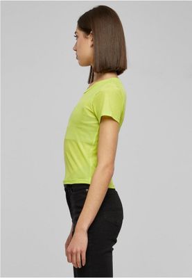 Mesh top in a short style for women.