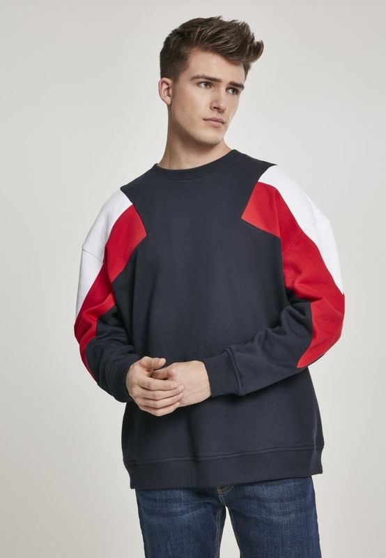 3-tone oversizse crewneck