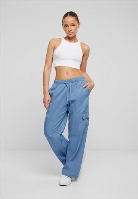 Dame cargo jeans - løs pasform