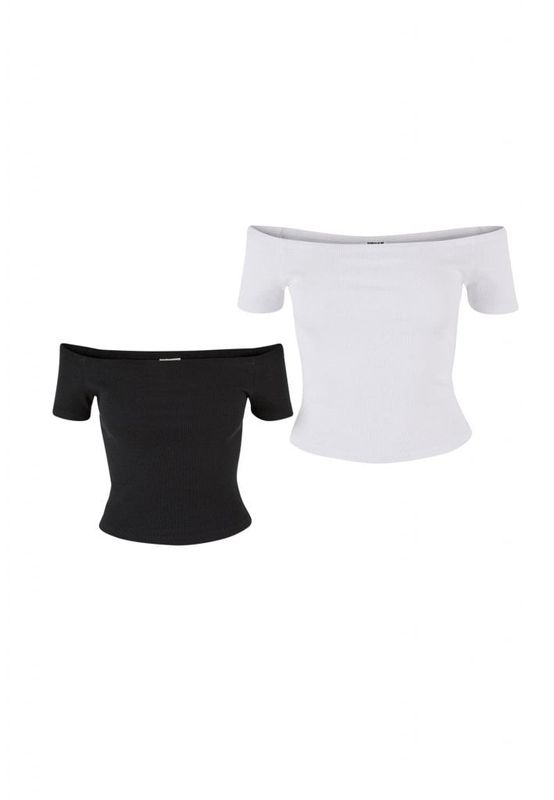 Off-the-shoulder tanktop - 2-pak